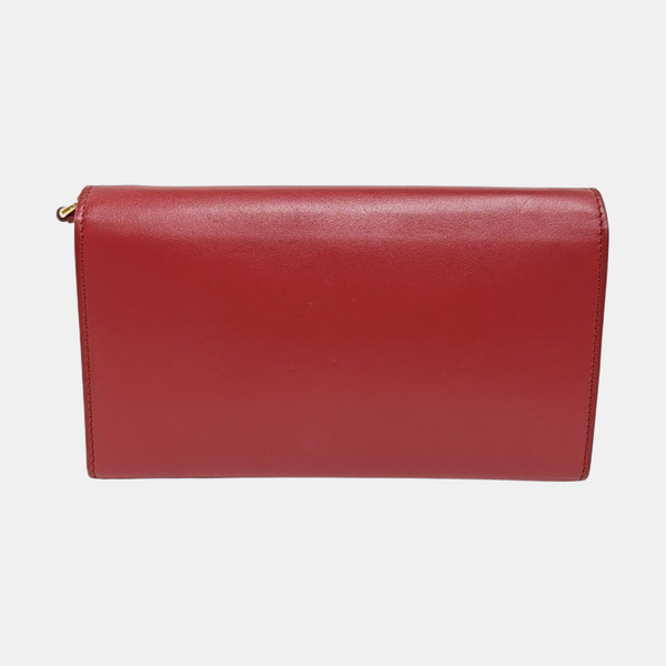 Calfskin Shoulder Bag Red