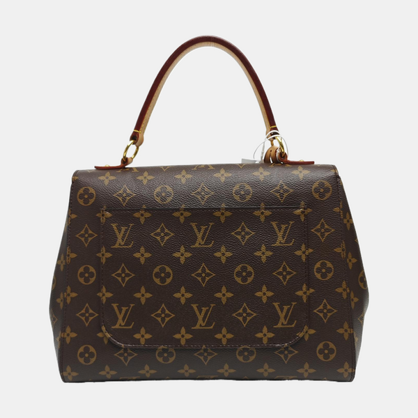 CLUNY MM Monogram Coated Canvas Brown