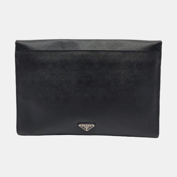 Leather Clutch Black