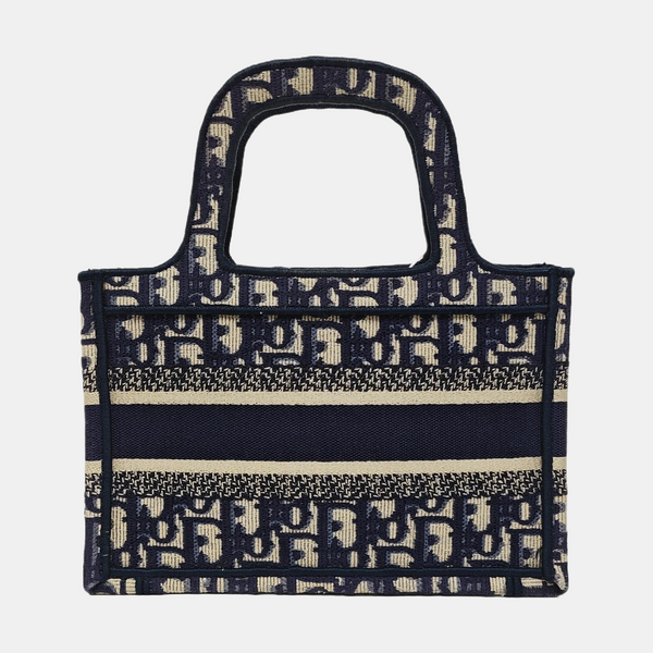 Book Tote Mini Canvas Blue