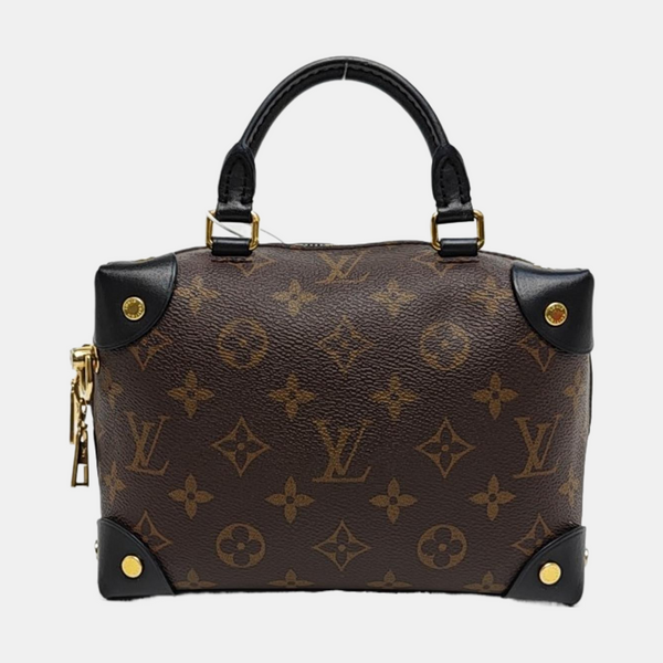 PETITE MALLE Monogram Coated Canvas Brown