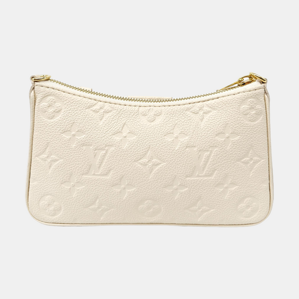 EASY POUCH ON STRAP Calfskin Beige