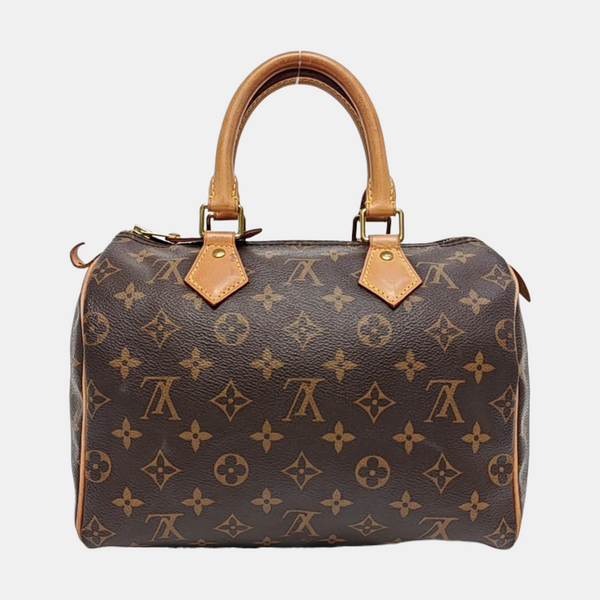 SPEEDY 25 Monogram Coated Canvas Brown