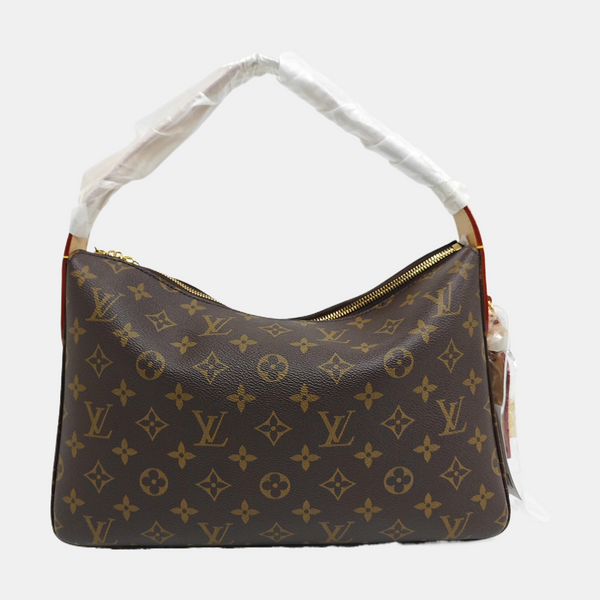 Monogram Coated Canvas Top Handle Bag Brown