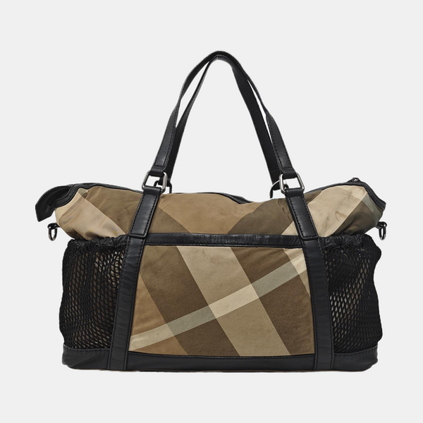 Nylon Shoulder Bag Brown