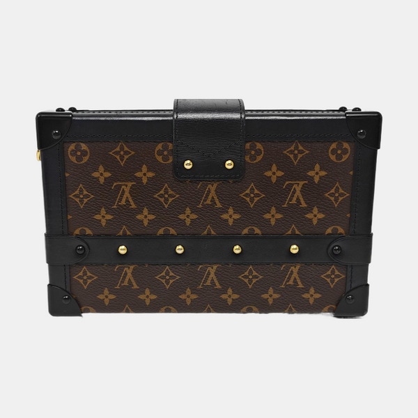 PETITE MALLE Monogram Coated Canvas Brown
