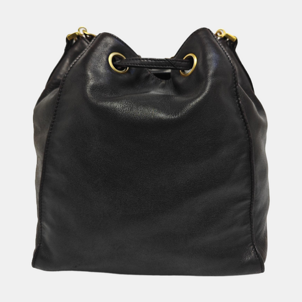 Calfskin Bucket Bag Brown