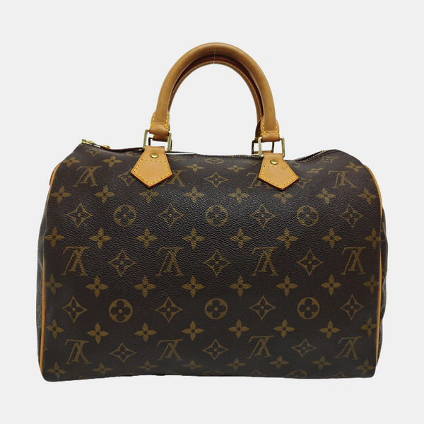 SPEEDY 30 Monogram Coated Canvas Brown