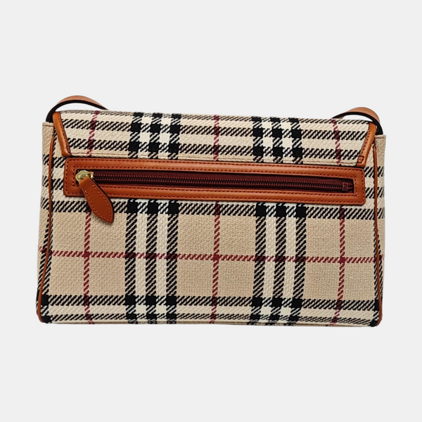 Fabric Crossbody Bag Beige
