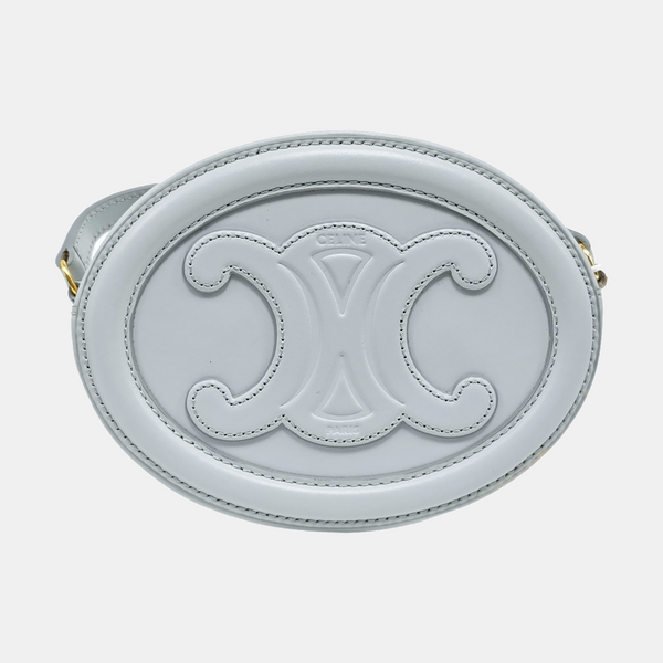 Authenticated pre-owned TRIOMPHE Calfskin Blue - Shoulder Bag at Looply