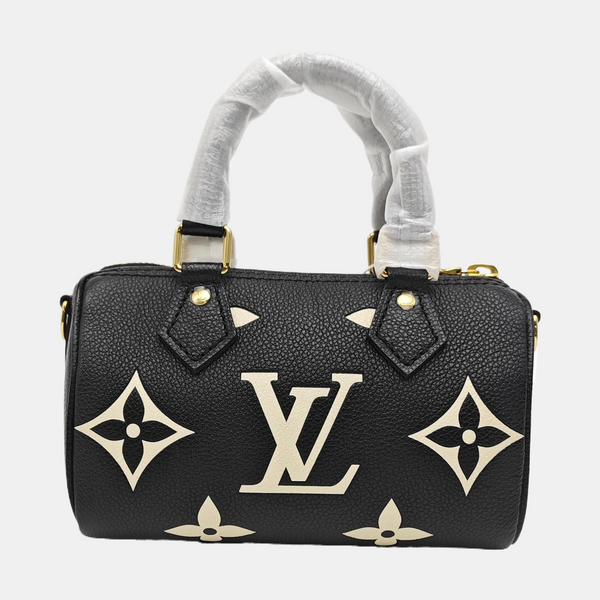 SPEEDY Nano Monogram Calfskin Black
