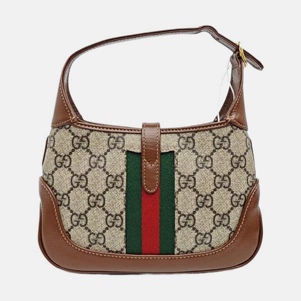 Jackie 1961 Mini Monogram Coated Canvas Beige