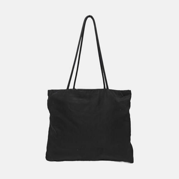 Nylon Top Handle Bag Black