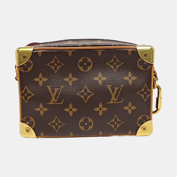SOFT TRUNK Mini Monogram Coated Canvas Brown