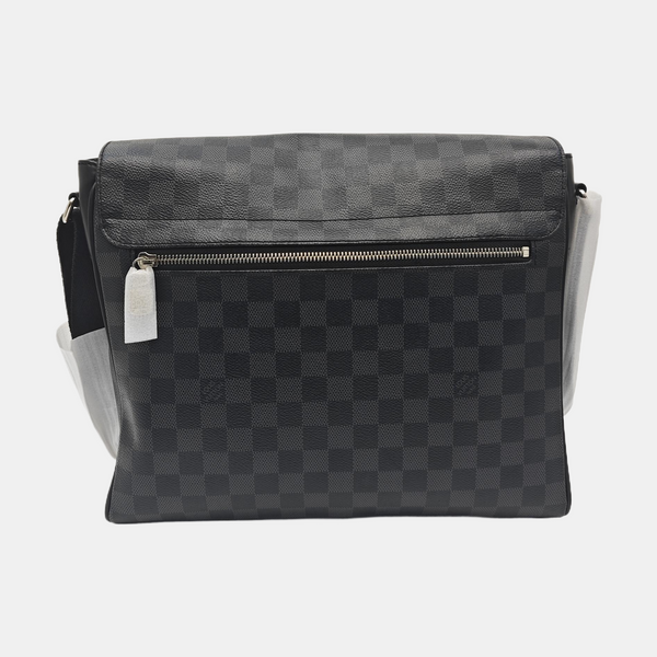 DISTRICT MM Damier Graphite Coated Canvas Gray