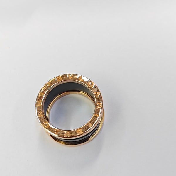 B.ZERO1 18k Rose Gold Ring EU 52