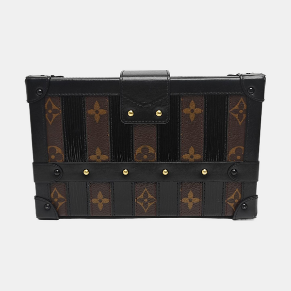 PETITE MALLE Monogram Coated Canvas Brown