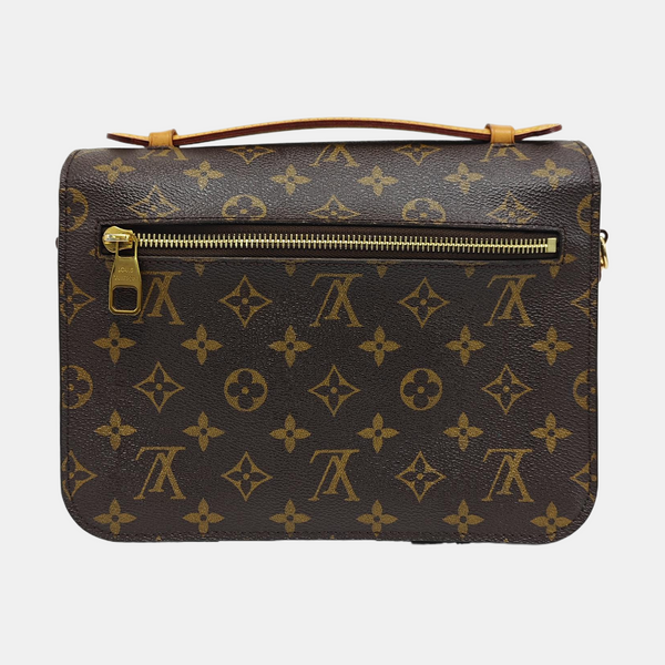 MÉTIS MM Monogram Coated Canvas Brown