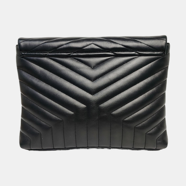 Chevron Calfskin Black