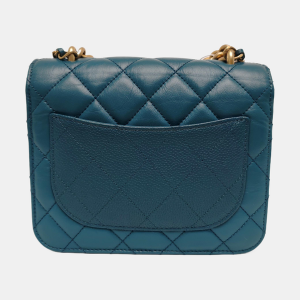 Quilted Calfskin Blue