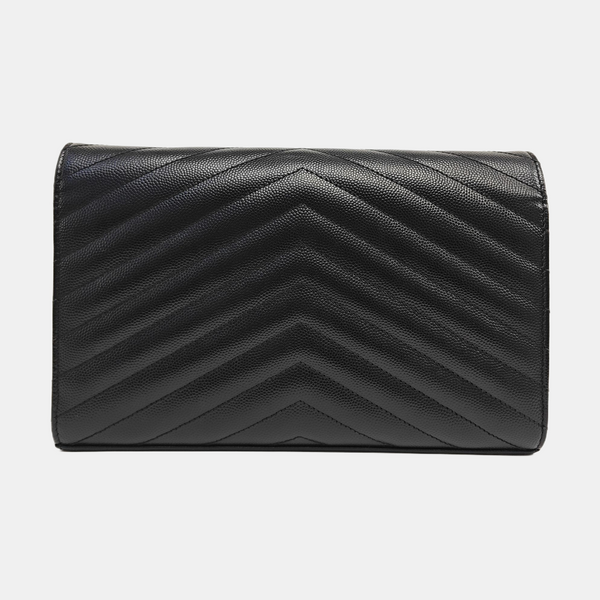 MONOGRAM Medium Chevron Calfskin Black
