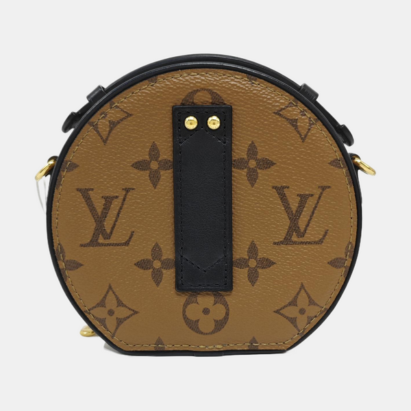 BOITE CHAPEAU Mini Monogram Coated Canvas Brown