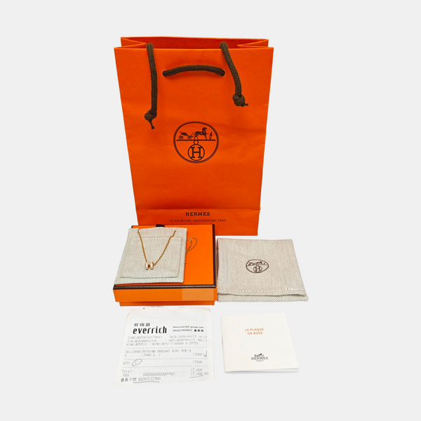 Pop H Metal Rose Gold Necklace