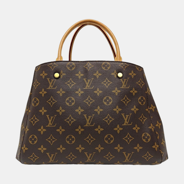 MONTAIGNE Monogram Coated Canvas Brown