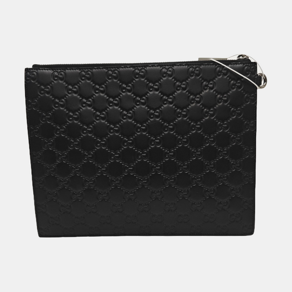 Microguccissima Monogram Calfskin Black