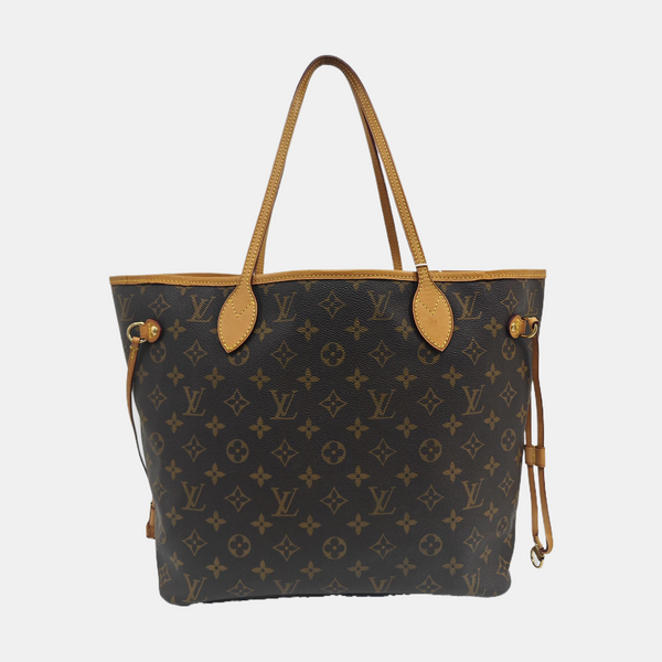 NEVERFULL MM Monogram Coated Canvas Brown