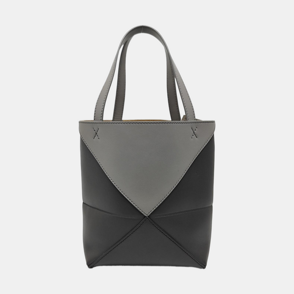 Authenticated pre-owned Puzzle Fold Mini Calfskin Grey - Shoulder Bag at Looply