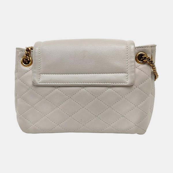 NOLITA Mini Quilted Lambskin White