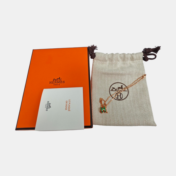 Pop H Metal Rose Gold Necklace