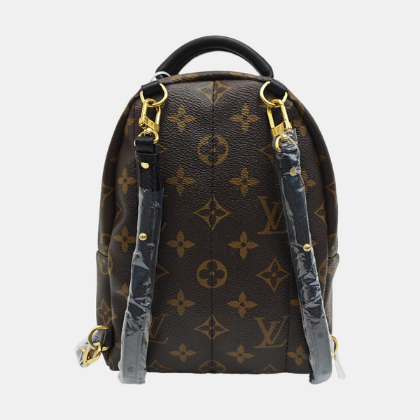 PALM SPRINGS Mini Monogram Coated Canvas Brown