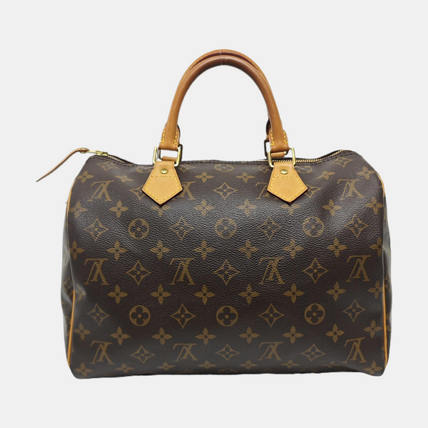 SPEEDY 30 Monogram Coated Canvas Brown