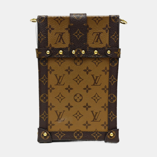 TRUNK Monogram Coated Canvas Brown