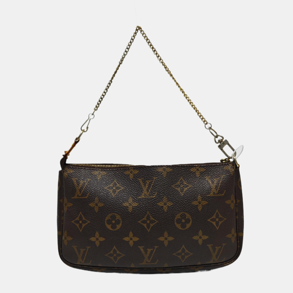 ACCESSOIRES Monogram Coated Canvas Brown