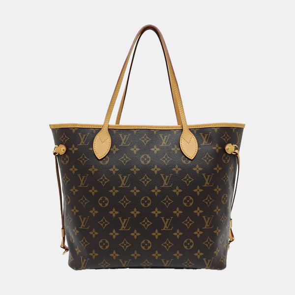 NEVERFULL MM Monogram Coated Canvas Brown