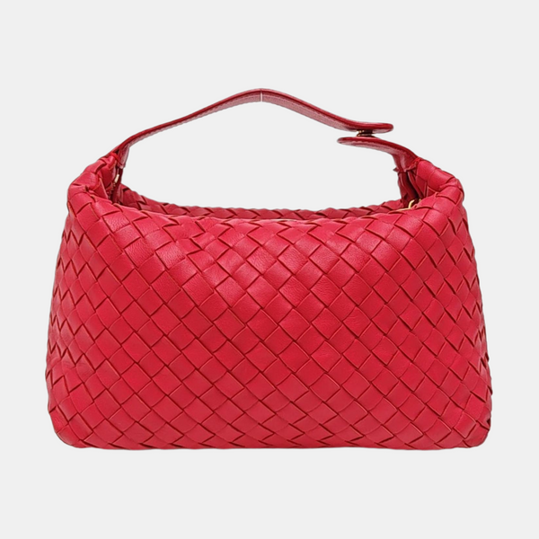 Lambskin Top Handle Bag Red