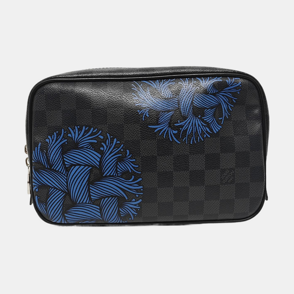 Damier Graphite Coated Canvas Clutch Black