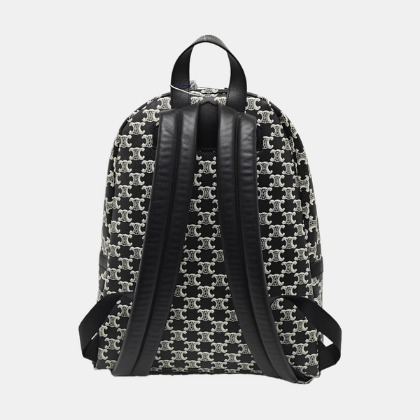 Coated Canvas Backpack Black