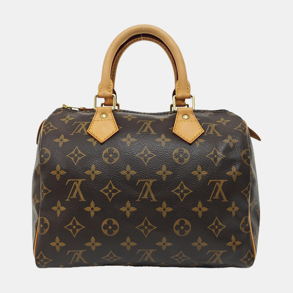 SPEEDY 25 Monogram Coated Canvas Brown