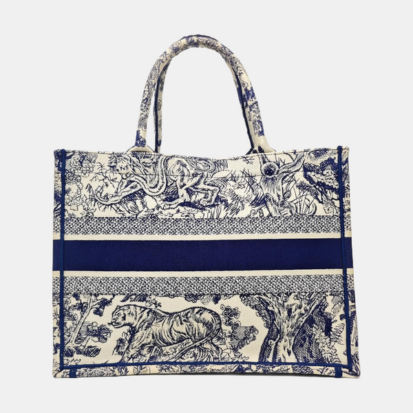 Book Tote Medium Canvas Blue