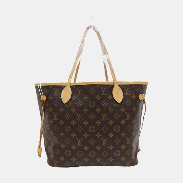 NEVERFULL MM Monogram Coated Canvas Brown