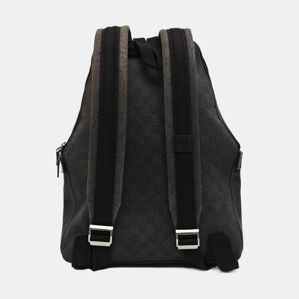Monogram Fabric Backpack Gray