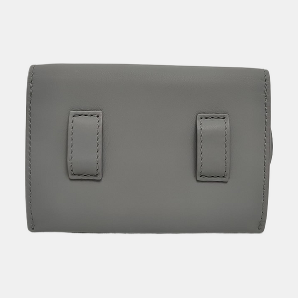 Authenticated pre-owned Saddle Calfskin Grey - Shoulder Bag at Looply