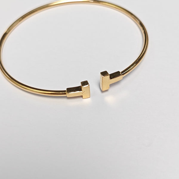 Tiffany T 18k Rose Gold Bangle