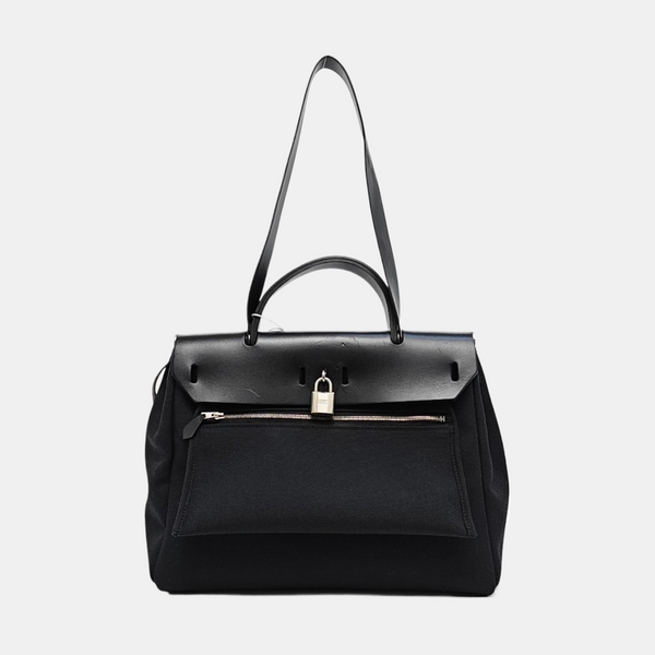 Authenticated pre-owned Herbag 31 Canvas Black - Shoulder Bag at Looply