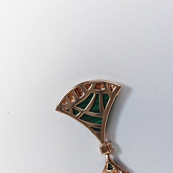 DIVAS' DREAM 18k Rose Gold Green Necklace