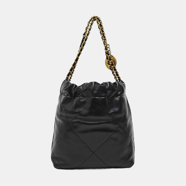 CHANEL 22 Mini Quilted Calfskin Black